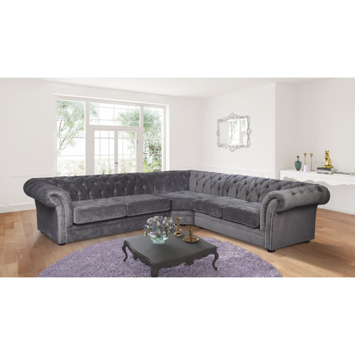 Mercer41 Skyla Upholstered Corner Sofa Wayfair.co.uk